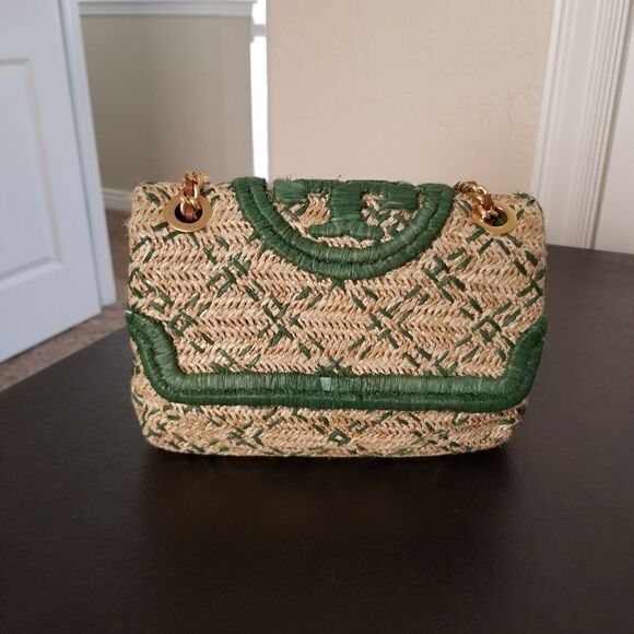 Tory Burch Fleming Bamboo Shoulder Bag - Picture 1 of 9